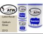 Preview: Land-Rover, Gallium Silver, 2213: 500ml Lackdose + 500ml Klarlack + 250ml Härter - Set, von ATW Autoteile West.